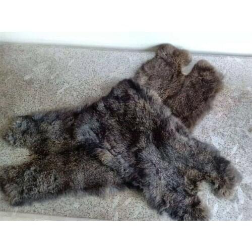 3PCS Real Rabbit Pelt Genuine Rabbit Fur Raw Material Clothing Accessories Wholesale Original Rabbit Leather Fur Special Sale