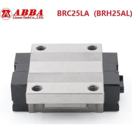 4pcs Original Taiwan ABBA BRC25LA/BRH25AL Linear Flange Block Carriage Linear Rail Guide Bearing for CNC Router Laser Machine