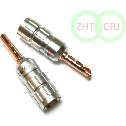 50pcs 4mm Banana Plug Adapter Wire Speaker Connectors