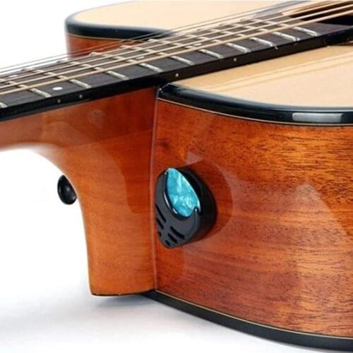 6pcs Random Color Guitar Pick Holder Stick-on ABS Plastic Easy to Paste on the Stringed Instruments for Guitar Bass