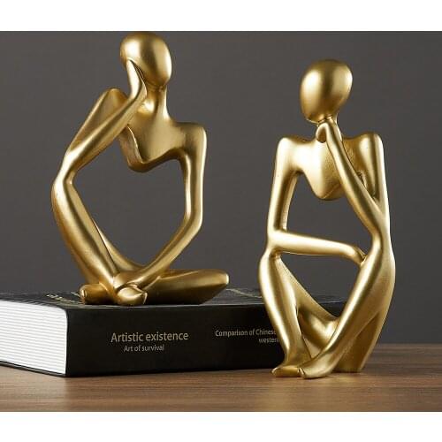 Abstract Character Creative Resin Model Kit Home Decoration Living Room Study Office Art Model Home Decoration Accessories