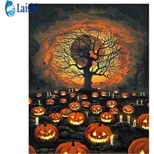 5D DIY Pumpkin sun Diamond Painting Cross Stitch Kits Embroidery Full Mosaic Rhinestone Craft Lovers for Home Decor Picture