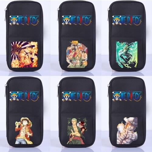 Anime One Piece Student School Office Stationery Storage Cosplay Pen Pencil Case Bag Wallet Purse Unisex Gift