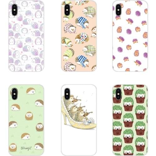 Cartoon Hedgehog Animal Mobile Phone Cases Cover For Sony Xperia Z Z1 Z2 Z3 Z5 compact M2 M4 M5 C4 E3 T3 XA Huawei Mate 7 8 Y3II