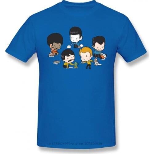 Starfleet Daycare Homme Cool T-Shirt Star Trek Science FictionTV Series Tees Pure Cotton Oversized Short Sleeve