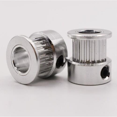 K Type 2GT 25 Teeth 16mm Width 8mm Inner Bore 25T Timing Pulley 2mm Pitch Aluminum GT2 Synchronous Wheel