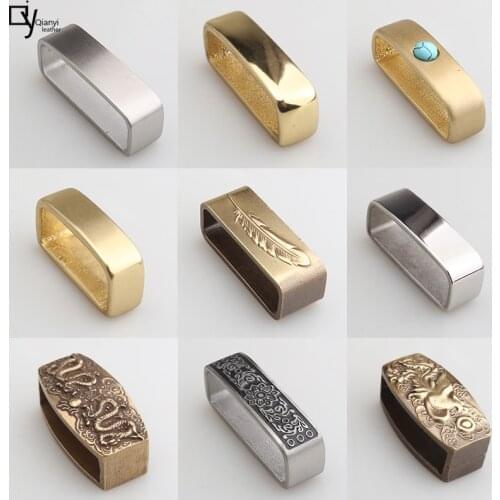 Brass belt ring stainless steel leather ring belt buckle ring man belt ring fixed