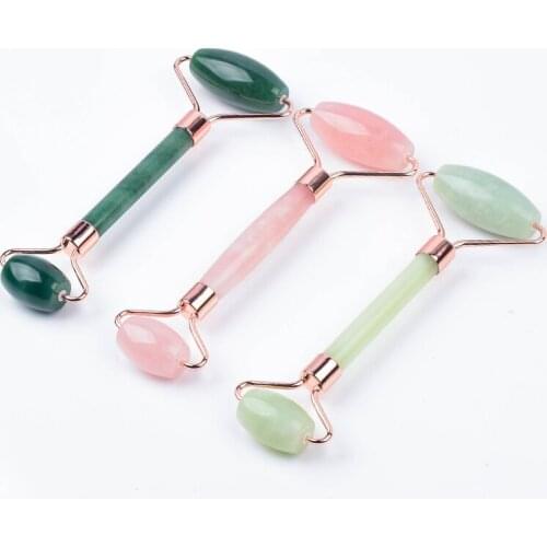 Jade Facial Roller Face Body Massager Crystal Skin-Care Device For Skin Firming Lifting Cream Absorption Helper Reduce Puffiness