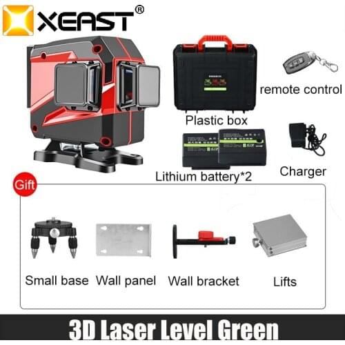 NEW Laser Level 12 Lines 3D Self-Leveling 360 Horizontal And Vertical Cross Super Powerful Green Laser Beam Line