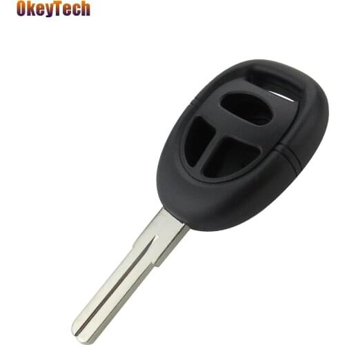 OkeyTech Key Shell For SAAB 3 Button Remote Key Blank Blade Replacement Auto Car Key Case Cover Fob For SAAB Key Shell No Logo