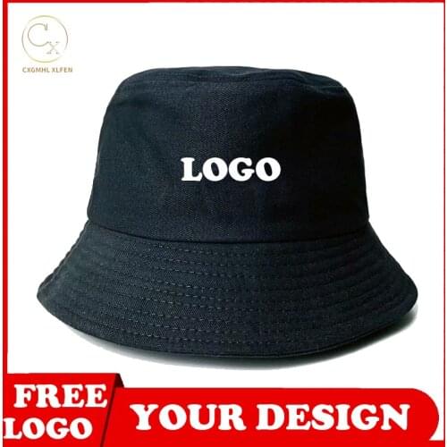 Unisex Harajuku bucket hat high-end custom LOGO ladies mens fishing fisherman hat summer outdoor Panama hip-hop hat