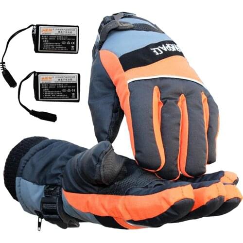 Electric Heated Gloves Motorcycle Hand Warmer Anti-Slip Thermal Skiing Glove