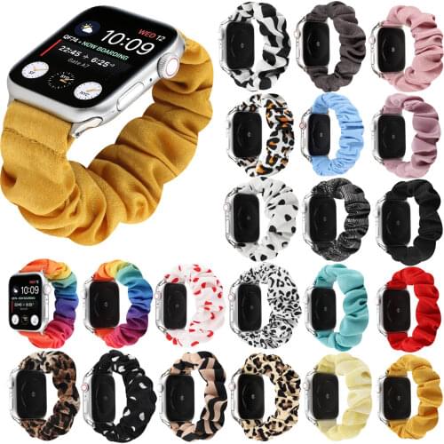 Fashion Headband Elastic Watch Band For Apple Watch Band 38mm/40mm 42mm/44mm Series 5 4 3 2 1 Bracelet Printed Fabric Watchbands