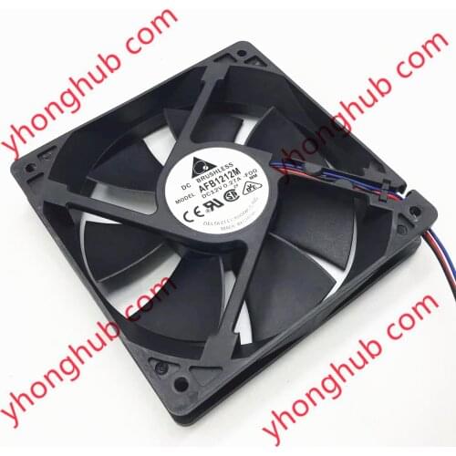 Detla Electronics AFB1212M F00 DC 12V 0.27A 120X120x25mm Server Cooling Fan