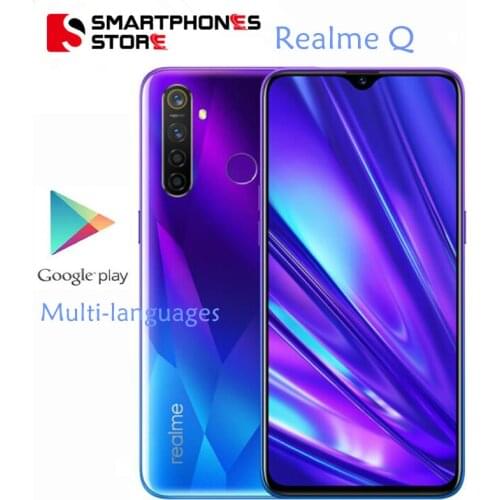 Realme Q 6.3 inch Moblie Phone Snapdragon 712 AIE 48MP Quad Camera Cellphone 20W VOOC Fast Charger