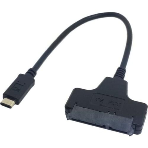 Type C USB 3.1 Male to SATA 22 Pin 2.5" Hard disk driver SSD Adapter Cable for Macbook & Laptop U3-215