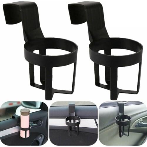 New 2PCS Universal Car Drinks Holder Outdoor Travel Car Bottle Cup Holder Rack For Window Channels Prevent Spills