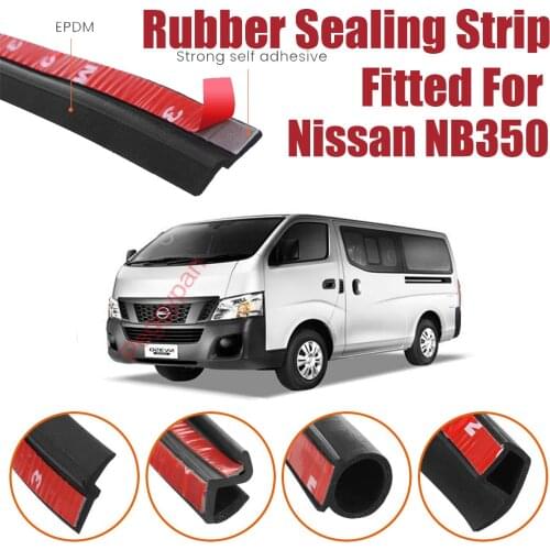Door Seal Strip Kit Self Adhesive Window Engine Cover Soundproof Rubber Weather Draft Wind Noise Reduction For Nissan NB350