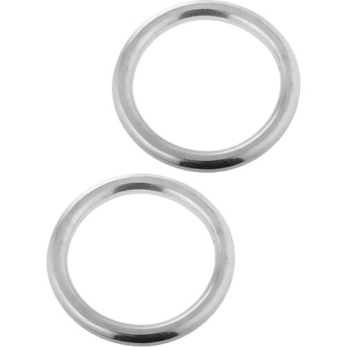 2 Pack Marine 304 Stainless Steel O-Ring Smooth Welded 7 X 50mm/ 8 X 60mm
