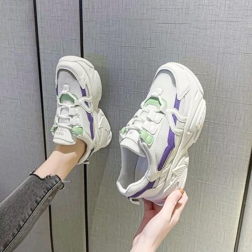 2021 High Quality Trainers Womens Platform Sneakers Women Shoes Breathable Casual Women Running Chunky Sneakers Vulcanize Shoes