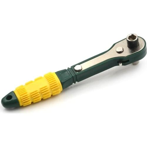 Wrench Portable 1/4" Screwdriver Quick Ratchet Socket Wrench Hand Tool 14.3*3.2 Cm 1 Pcs