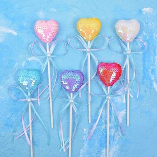 10pcs/lot 23x4cm Romantic and beautiful sequins color ball butterfly for happy birthday cake topper Birthday Cake Insert Cards