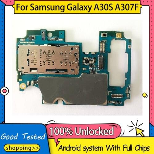 100% Unlocked For Samsung Galaxy A30S A307F Motherboard,For Samsung Galaxy A30S A307F Logic Board Mainboard With Full chips