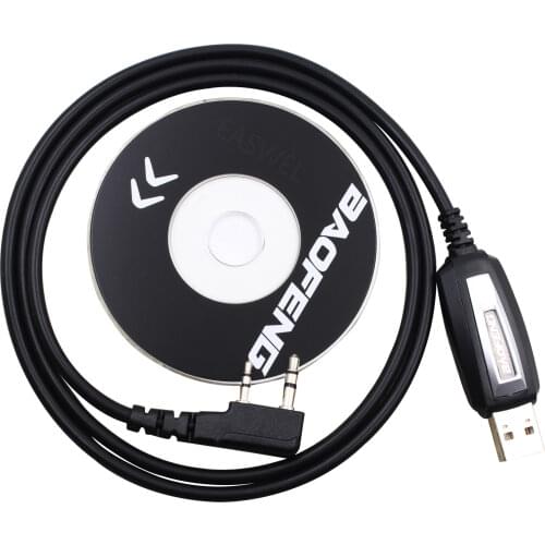 2 Pin USB Programming Cable + CD for Kenwood Radio TK-378G TK-430 TK-431 TK-715 TK-2100 TK-2102 TK-2107 TK-2118 TK-2160 TK-3100