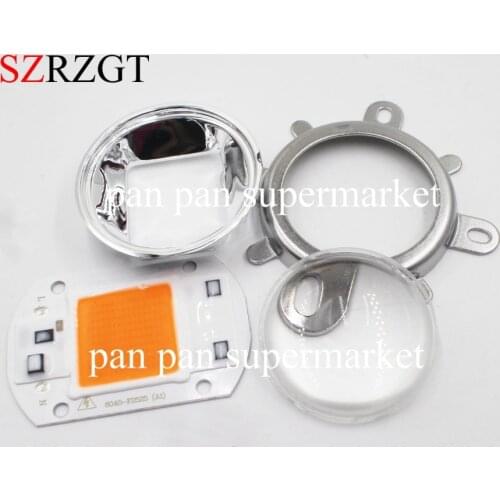 AC220V 110V 30W real full spectrum 380-840nm indoor instead sunlight actual Power +44mm 60degree lens DIY led grow light