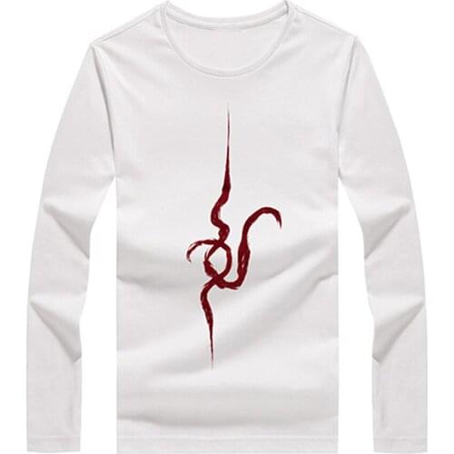 Brdwn Danganronpa 2:Goodbye Despair Unisex Komaeda Nagito Cosplay Costume Cotton Long-Sleeved T-Shirt Tee Tops