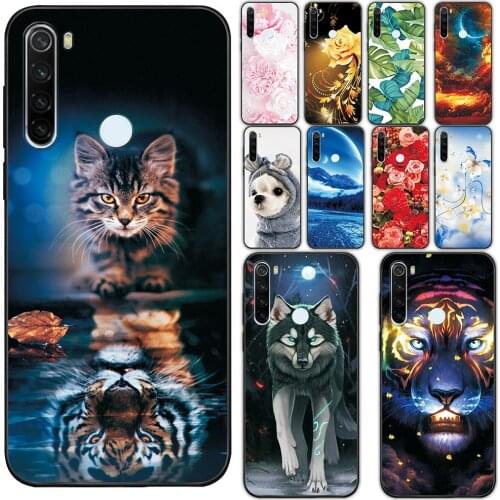 For Redmi Note 8T Case 6.3" Soft TPU Shockproof Cover For Redmi Note 8T Flower Style Shell For Xiaomi Redmi Note 8T Phone Case