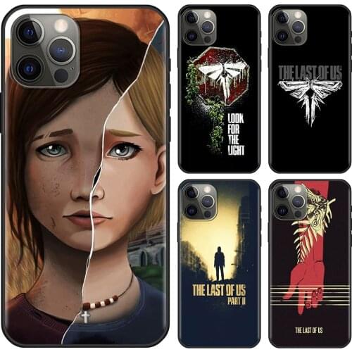 Phone Case For iPhone 11 Pro Max XS XR The Last Of Us Part 2 Cover For iPhone X XS 7 8 Plus SE 2020 Shell Funda Black Coque