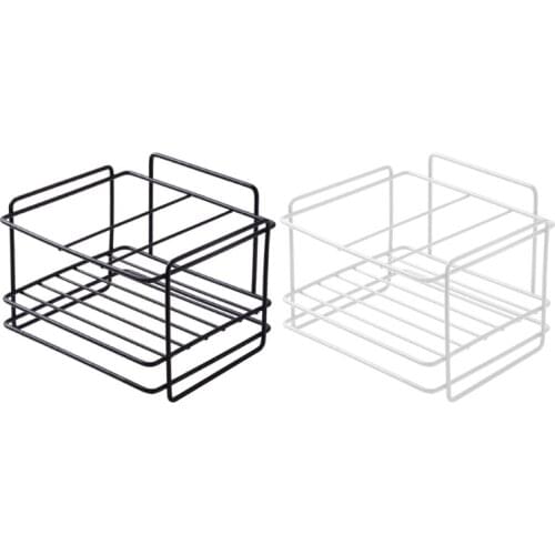 Sponge Holder Soap Drain Storage Rack Kitchen Sink Organizer Rag Dishcloth Brush Iron Shelf