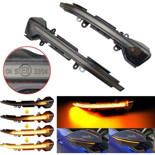 For SEAT Leon III Mk3 5F 13-18 Ibiza KJ Mk5 V Arona 17-18 LED Dynamic Turn Signal Blinker Sequential Side Mirror Light Indicator
