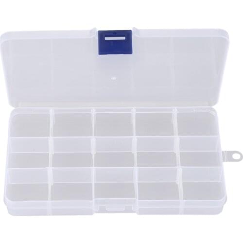 Electronic Components 15 Slots detachable plastic cases boxes