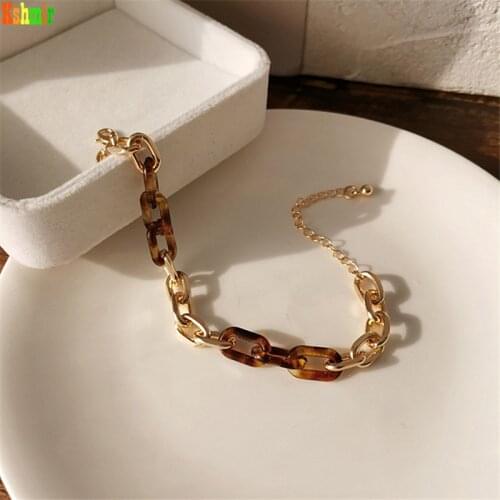 Kshmir Retro splice design female bracelet temperament personality leopard print bracelet creative fashion bracelet 2020