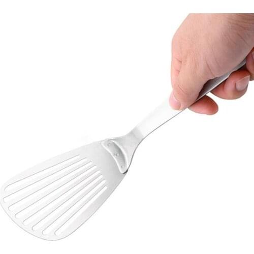 1pc Fish Spatula Stainless Steel Slotted Spatula Slotted Turner For Kitchen Fish Kitchen Tools Cooking Tools Accessories