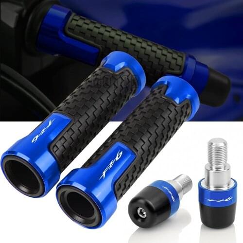 Motorcycle Handle Grips Ends Cover Racing handlebar 22mm 7/8" For YAMAHA FZ6 FAZER 2004-2012 2011 2010 2009 2008 2007 2006 2005