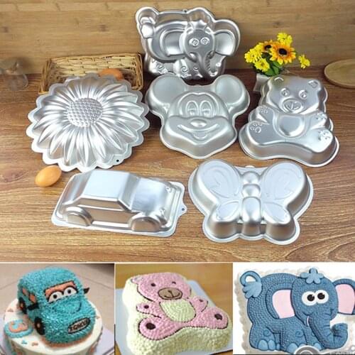 Cartoon cake mold / oven / car bear Elephant / childrens birthday cake /DIY baking