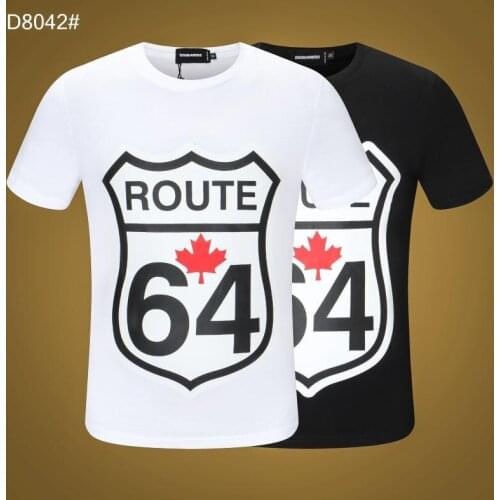 2021 new Dsquared2 print short-sleeved T-shirt Round Neck 1964 letter printed tops Cotton Locomotive Letter Printing Casual Tee