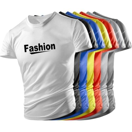 New hot-selling sports T-shirt quick-drying tight fitness mens running T-shirt short-sleeve gym compression shirt mens t-shirt