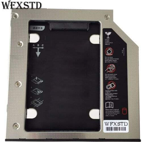New Hard Drive Caddy SATA 3.0 9.5mm Aluminum SuperDrive for laptop CD-ROM HDD Caddy Support SSD Case HDD Enclosure