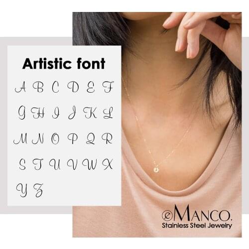 E-Manco 316L Stainless Steel Necklace women Simple 316L Stainless Steel Choker Necklace Fashion Jewelry