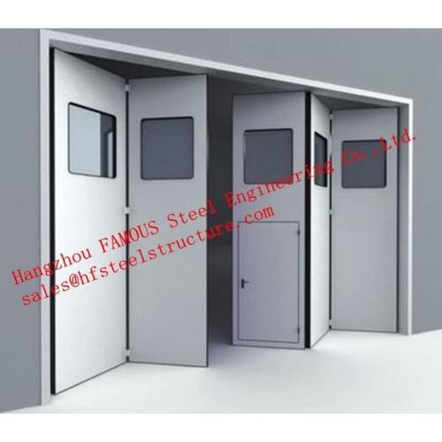 Simple Installation Aesthetic Aluminum Alloy Industrial Folding Door for Warehouse