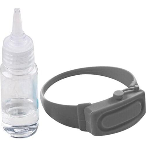 Empty Bottle Wristband Hand Sanitizer Gel Dispenser Silicone Bracelet Wrist Band Refillable Liquid Watch Strap with Empty Bottle