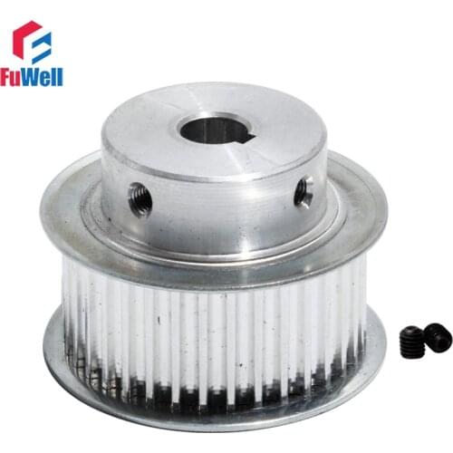 Timing Pulley HTD5M 35T Transmission Pulley With Keyway 21mm Belt Width 8/10/17/20mm Bore Aluminum Alloy 35Teeth Gear Pulley