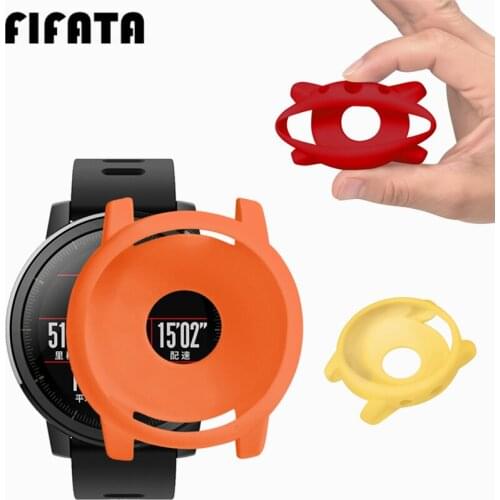 FIFATA Silicone Protective Shell Cover Case For Xiaomi Huami Amazfit Stratos 2 2S Replacement Accessories For Xiaomi Huami Watch