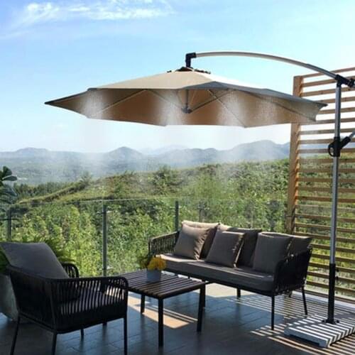 Water Misting Cooling System Kit Summer Sprinkler Brass Nozzle Outdoor Garden Greenhouse Park Plants Spray Hose Watering