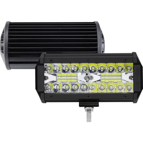 Feedopal 2PCS 40LED Car Work Light 7-Inch 120W Modified Spotlight LED Roof Light Suitable For Various Car Models