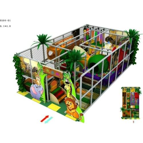 Jungle theme indoor playground, CE certified 0504-01